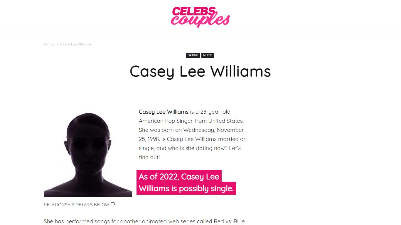 Casey Lee Williams Boyfriend 2022: Dating History & Exes - CelebsCouples