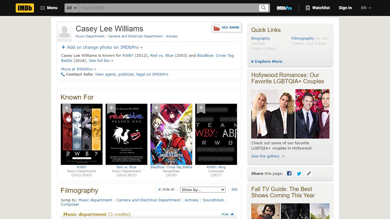 Casey Lee Williams - IMDb