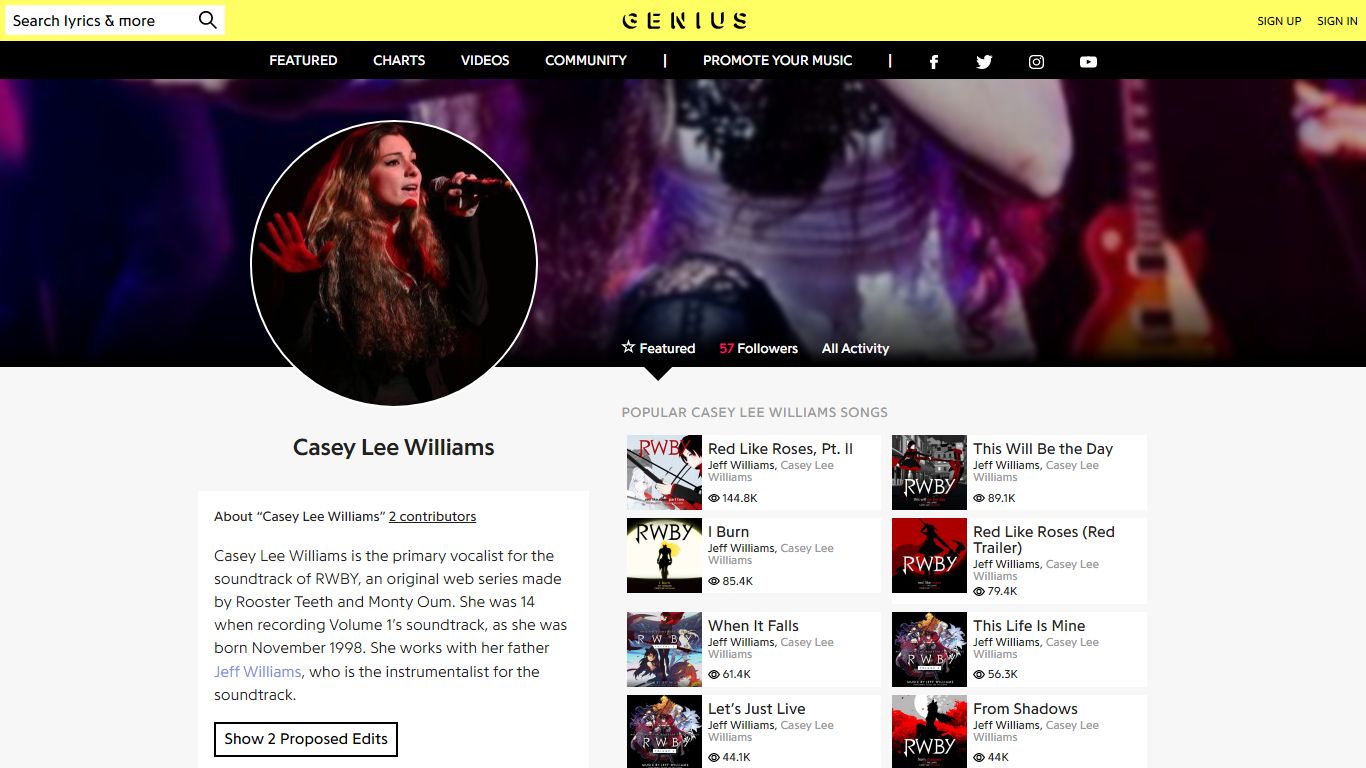 Casey Lee Williams Lyrics, Songs, and Albums | Genius